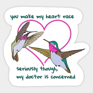 Hummingbird Heartrate Sticker